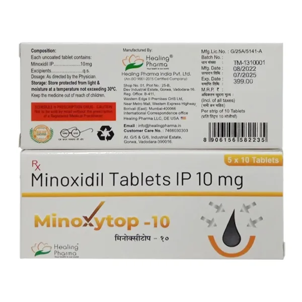 Minoxytop 10 Minoxidil 10mg